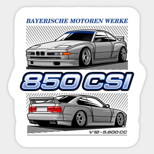 BMW 850 CSi Sticker